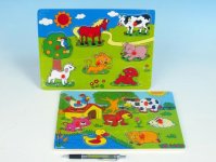 Puzzle na desce Farma se zvířaty2,30*22,5cm 00096649.jpg